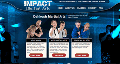 Desktop Screenshot of impactmartialartswi.com