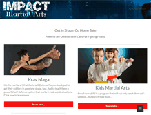 Tablet Screenshot of impactmartialartswi.com